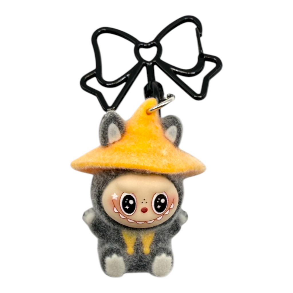 Labubu Mini Hat Butterfly Keychain