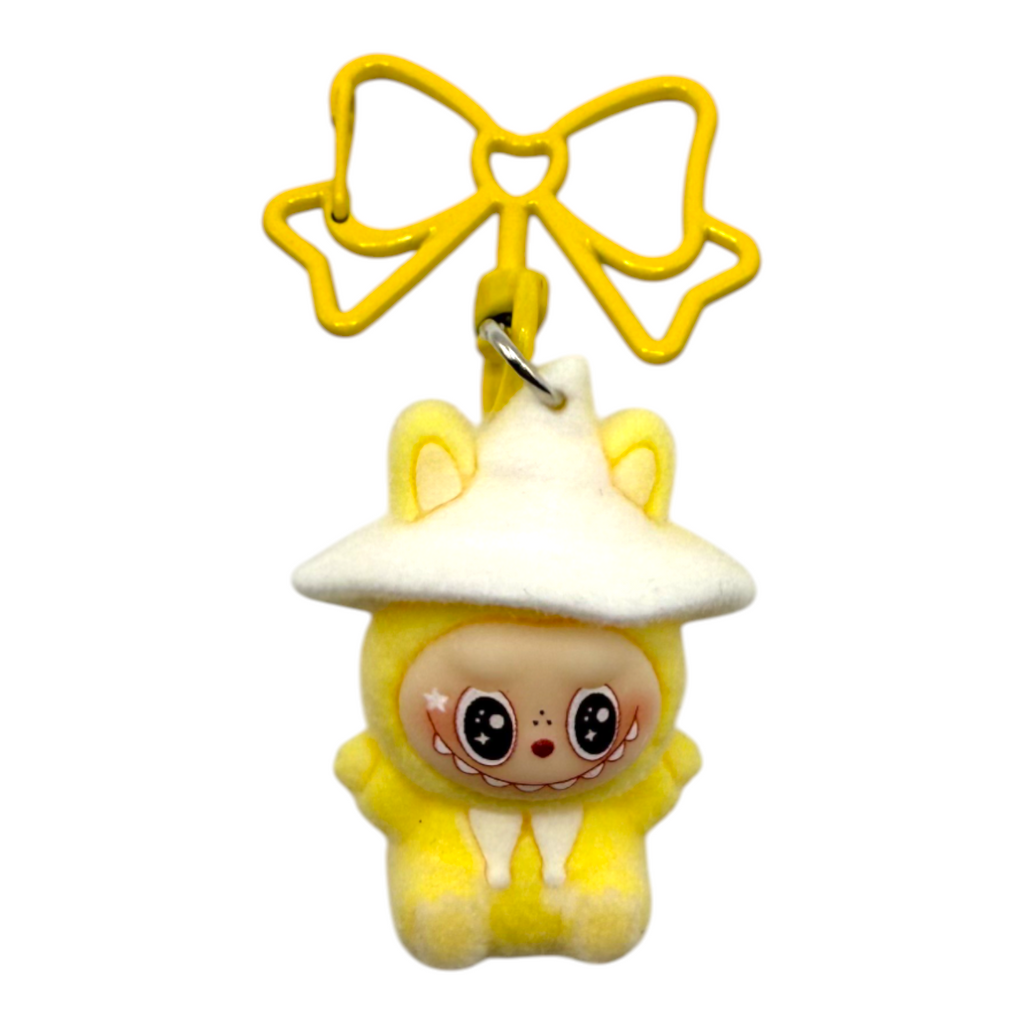 Labubu Mini Hat Butterfly Keychain