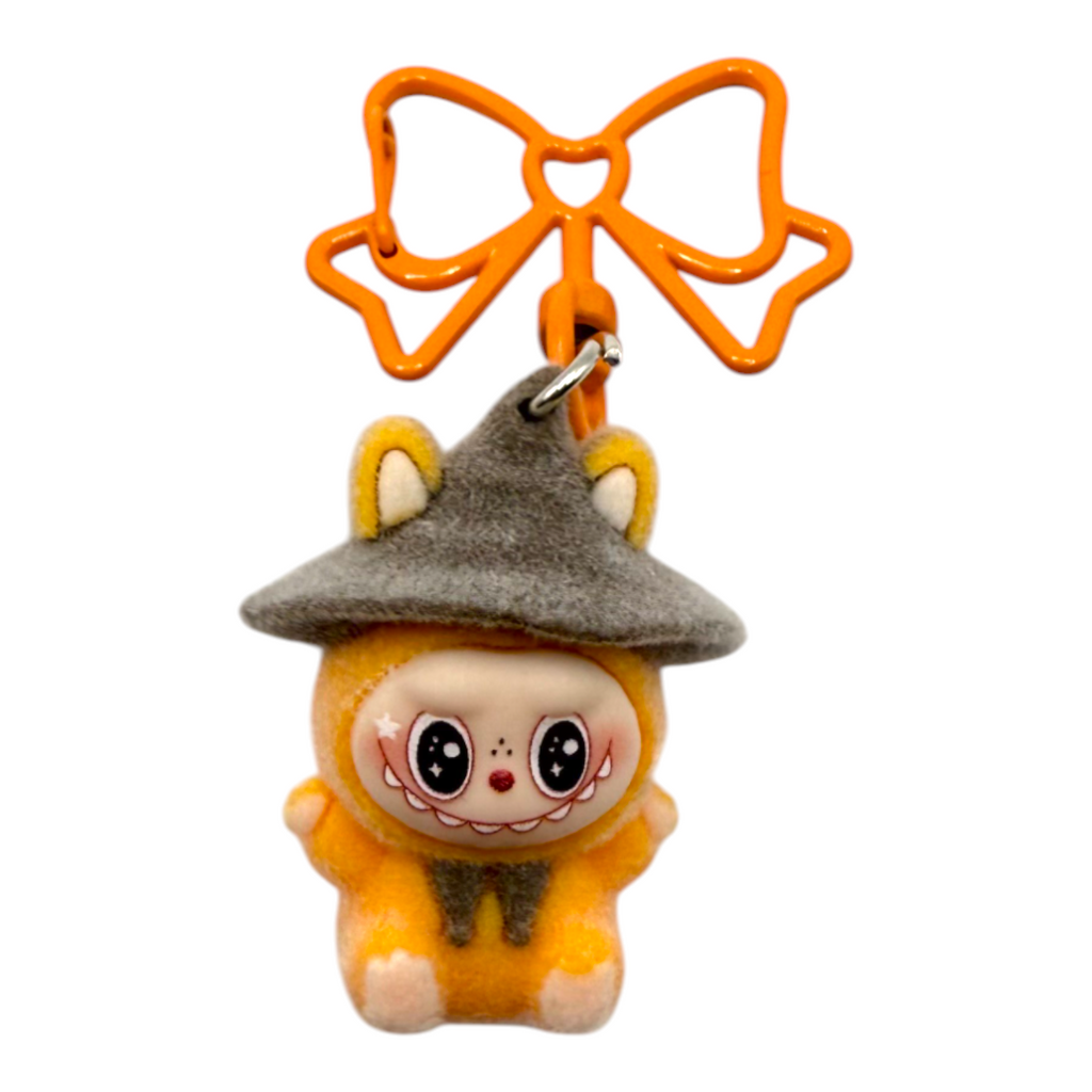 Labubu Mini Hat Butterfly Keychain