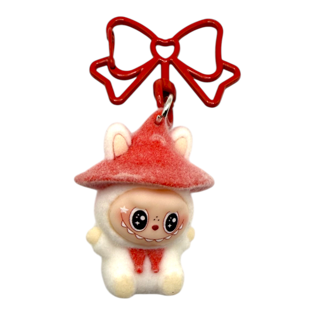Labubu Mini Hat Butterfly Keychain